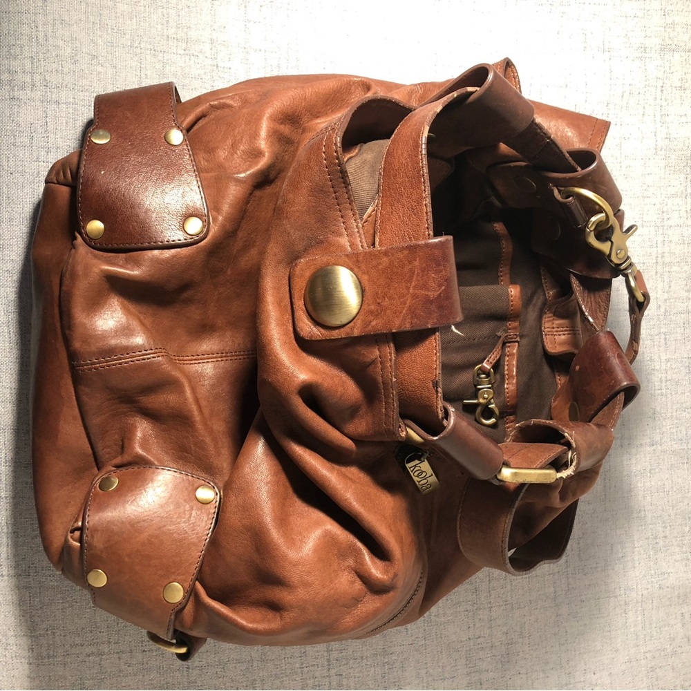 Kooba Brown Leather Bucket Bag with gold hardware - Picture 11 of 15